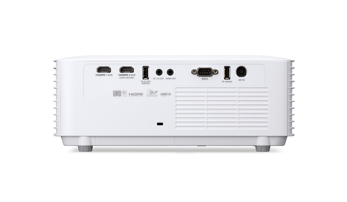 Acer HL1820 Vero 4K Laser Beamer - Rückseite mit HDMI-, USB- und RS232-Anschlüssen