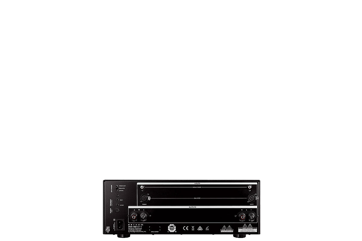 Anthem MCA 225 Gen2 AV-Endstufe - Rückseite mit XLR-Eingängen und Lautsprecherklemmen