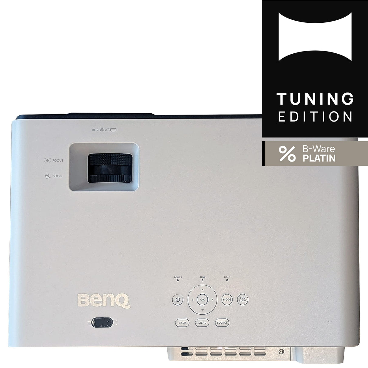 BenQ X500i Beamer - Ansicht von oben HEIMKINO.de Tuning Edition Logo