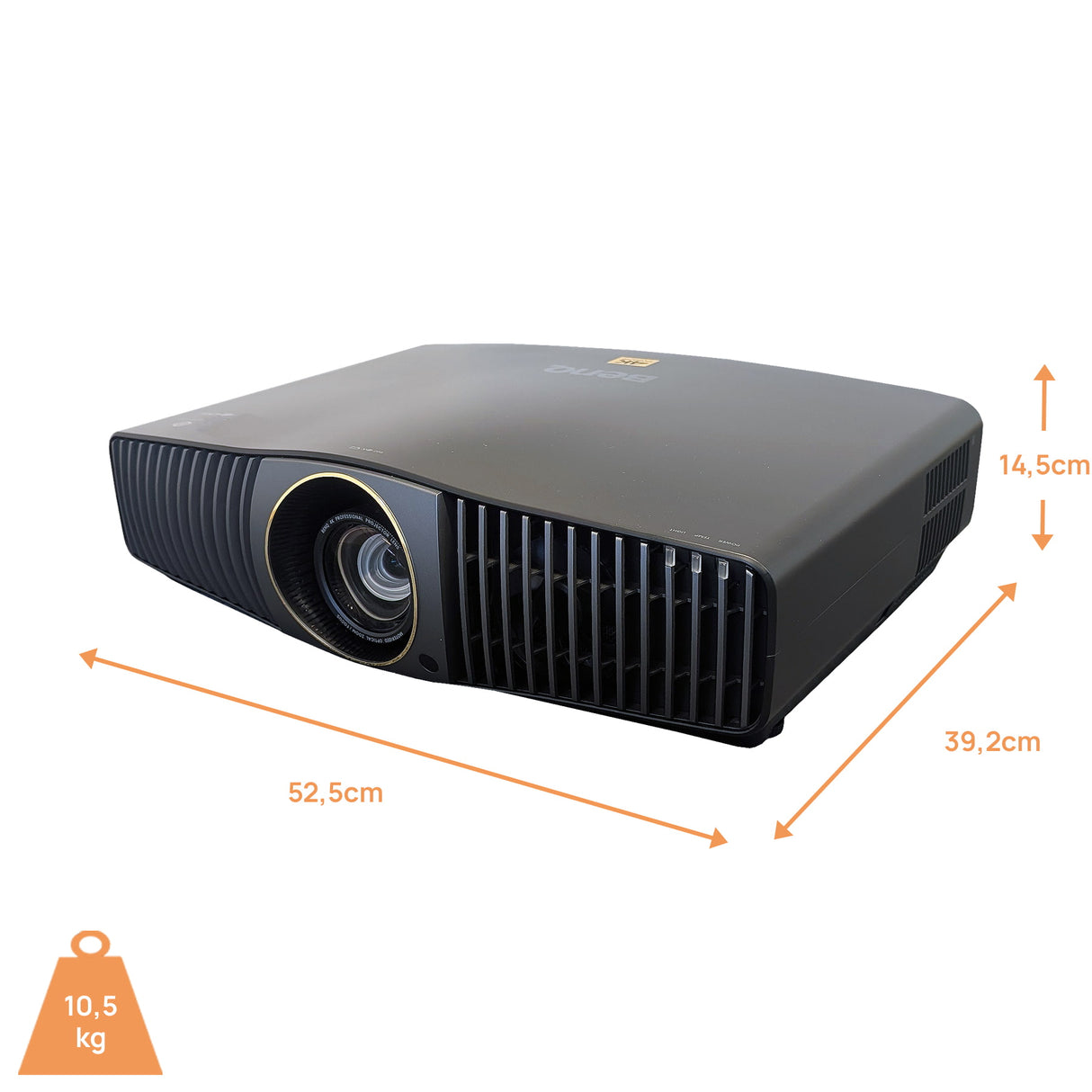 BenQ W5850 Beamer - Abmessungen