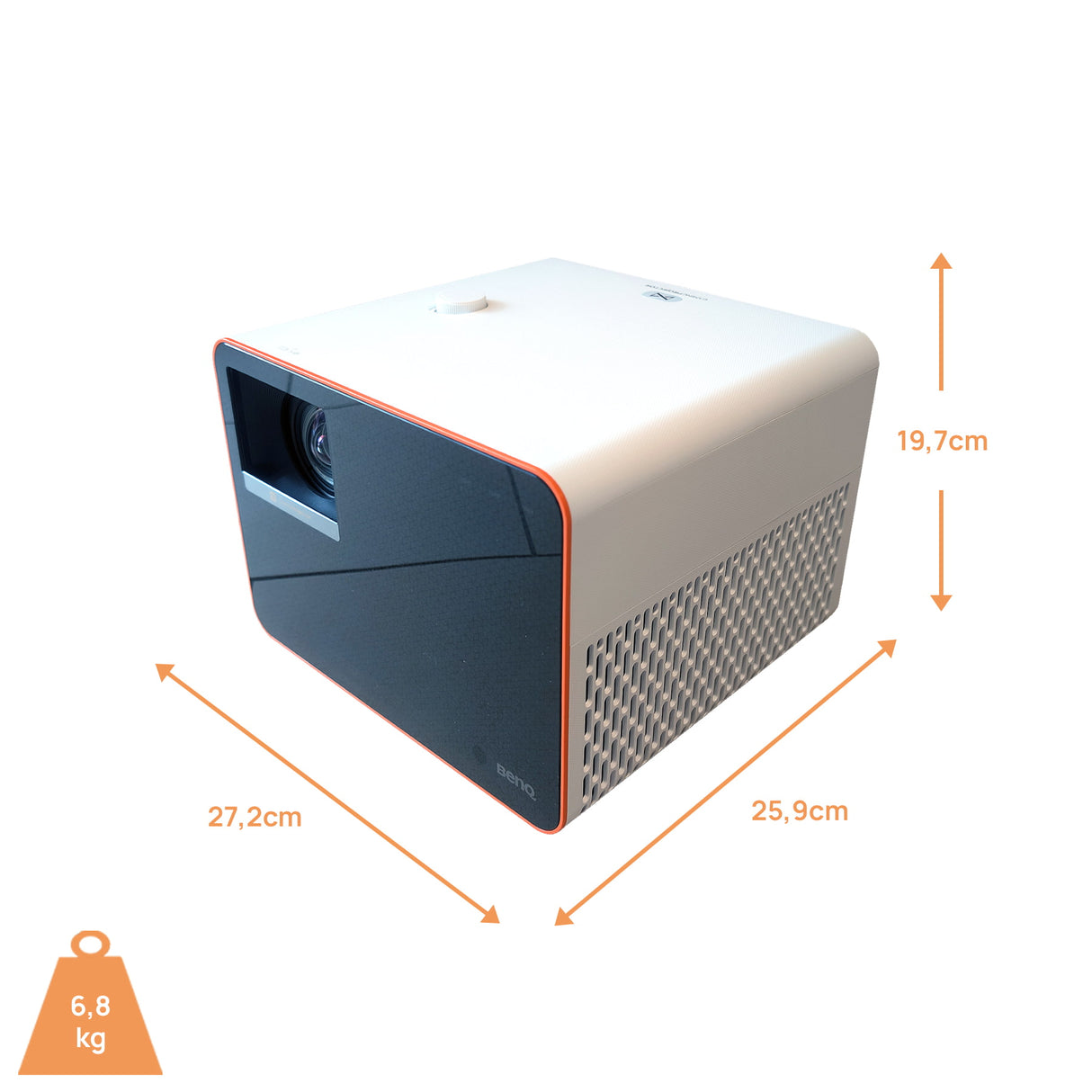 BenQ X3100i Beamer - Abmessungen