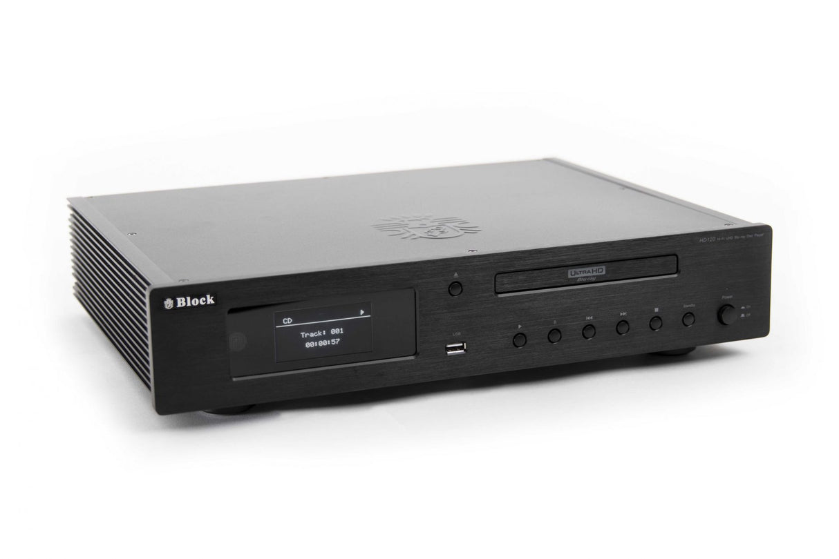 Block HD-120 Schwarz Blu-Ray Player - Schrägansicht