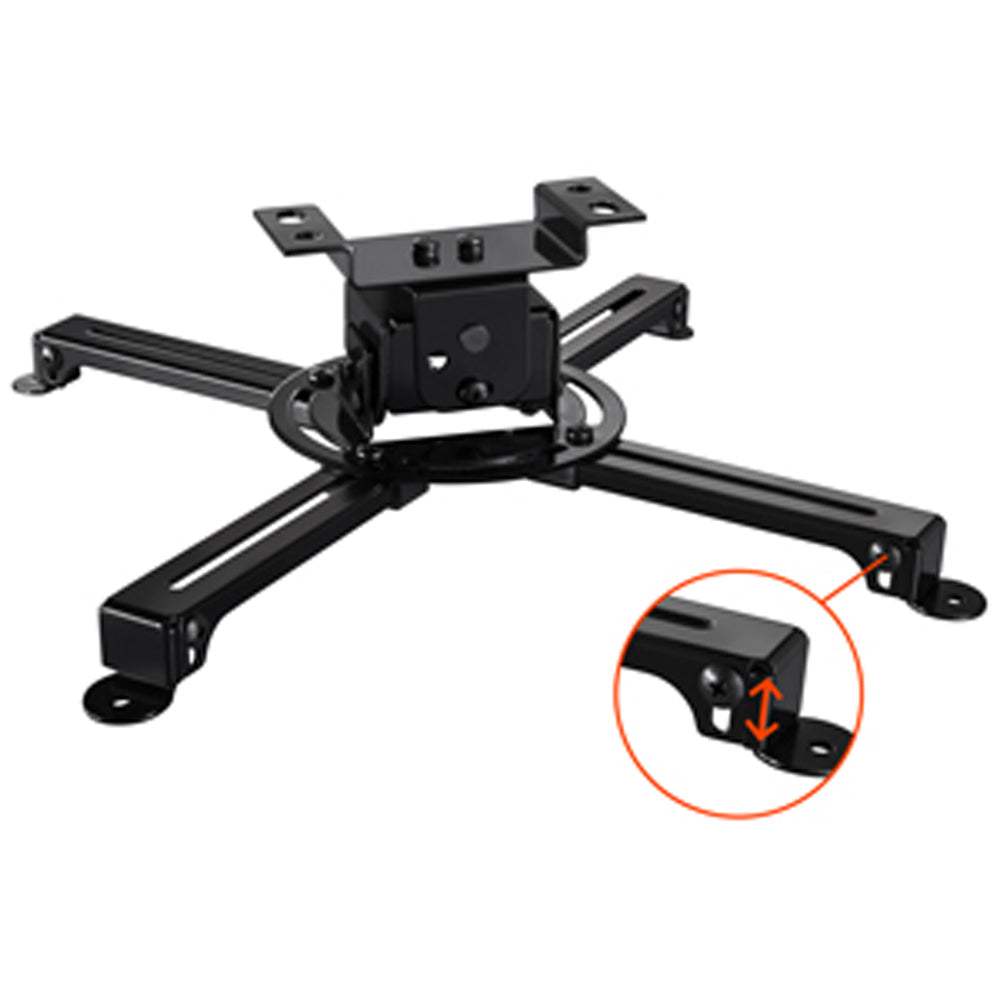 Celexon Deckenhalterung MultiCel 1000 Pro schwarz - Detail Höhenjustierung am Haltearm