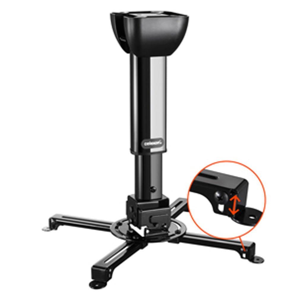 Celexon Deckenhalterung MultiCel 3040 - Detail Höhenjustierung am Haltearm