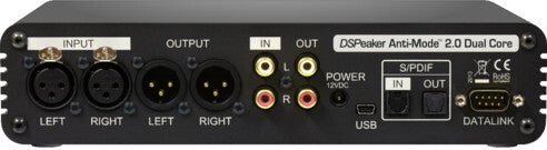 DSPeaker Anti-Mode 2.0 Dual Core - Rückseite mit Anschlüssen