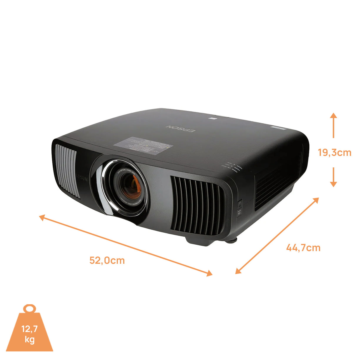 Epson EH-LS12000B Beamer - Abmessungen