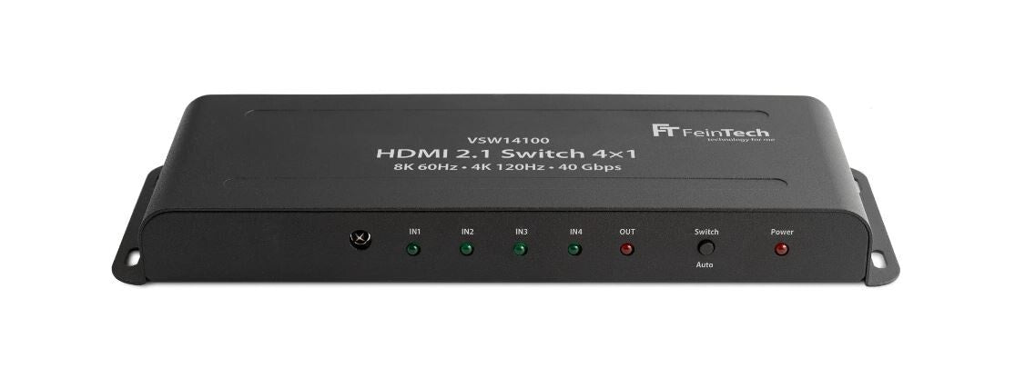FeinTech VSW14100 HDMI 2.1 Switch 4x1 - Frontansicht