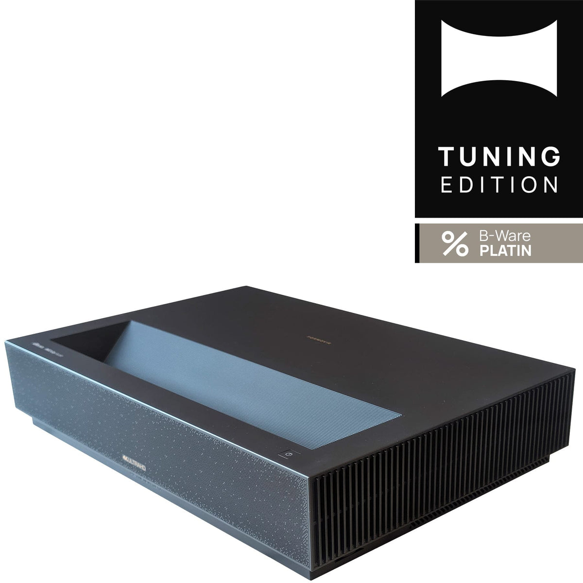 Formovie Cinema Edge Laser TV B-Ware Platin Seitenansicht angeschraegt