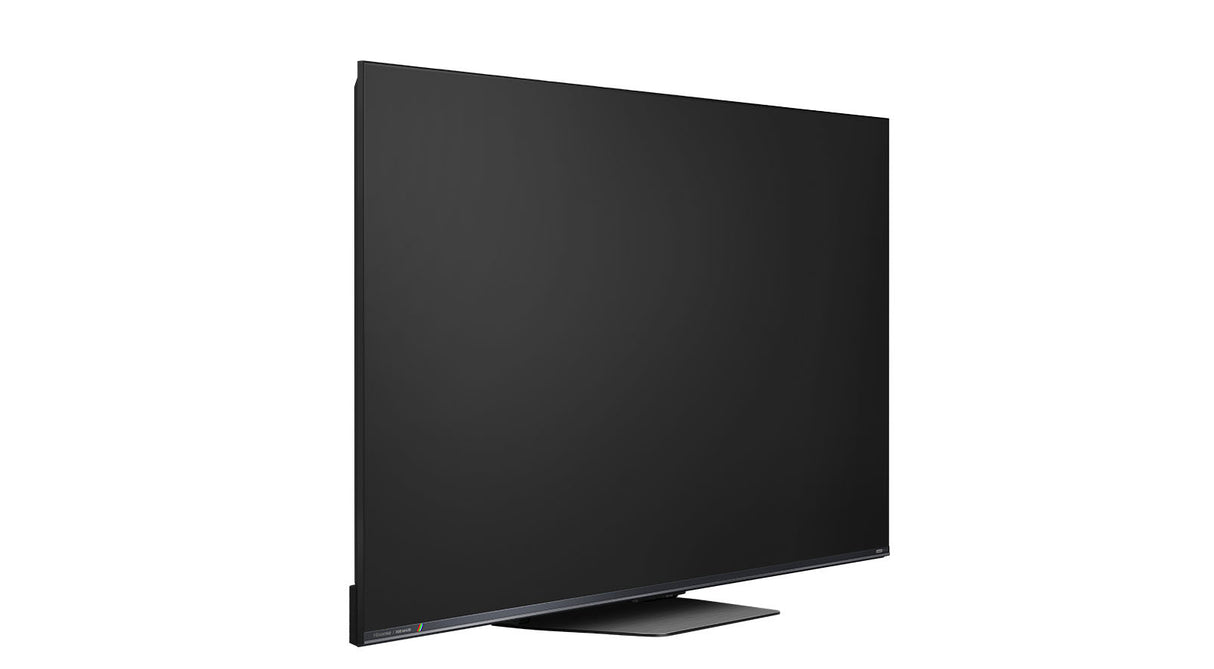 Hisense 55UR8DS RGB Mini LED Fernseher - Seitliche Schrägansicht