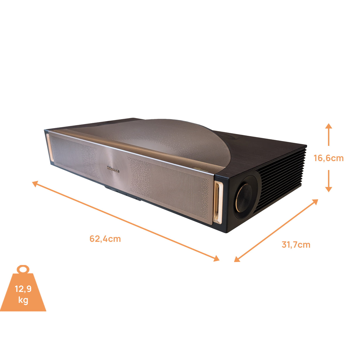 Hisense L9Q TriChroma Laser TV - Abmessungen