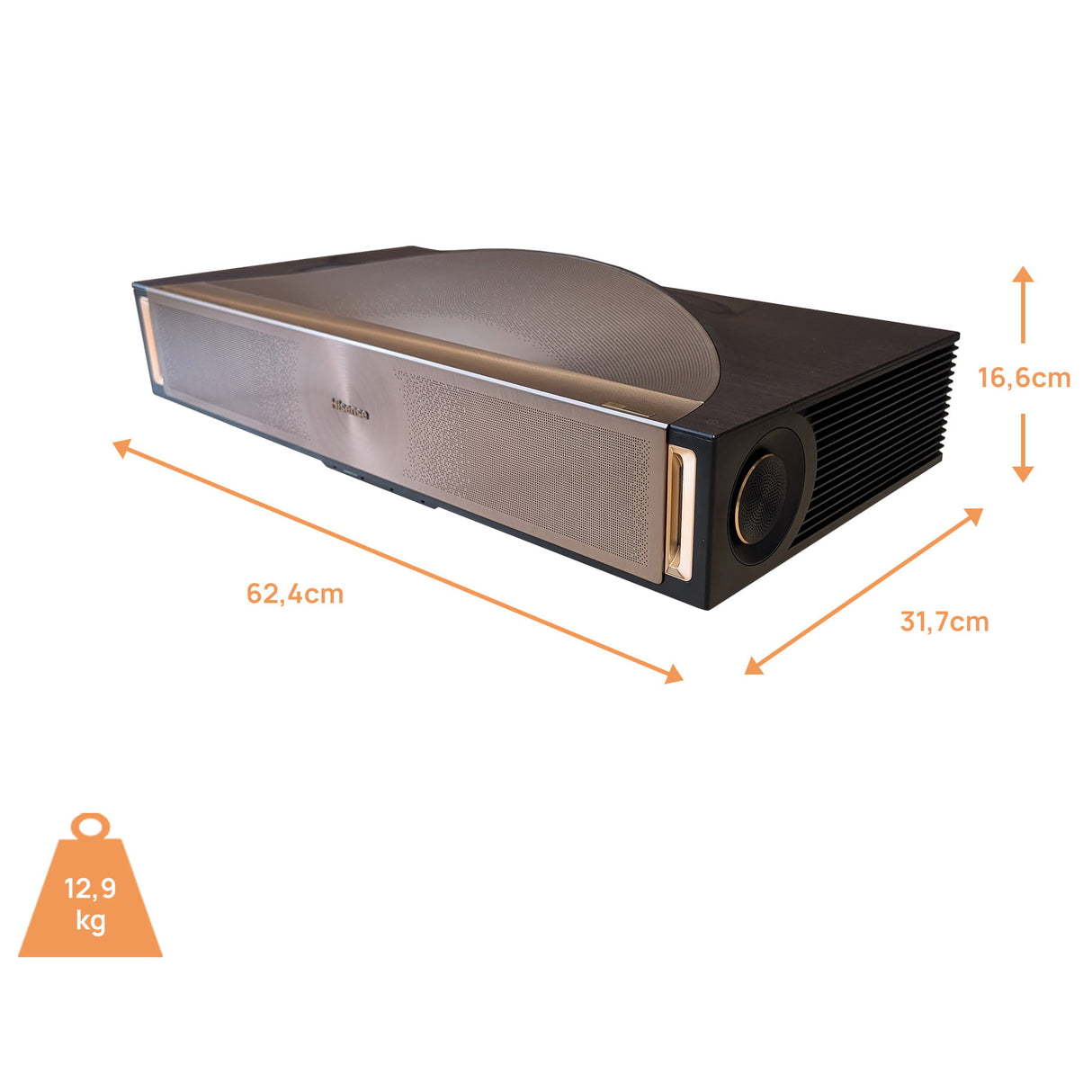 Hisense L9Q TriChroma Laser TV - Abmessungen