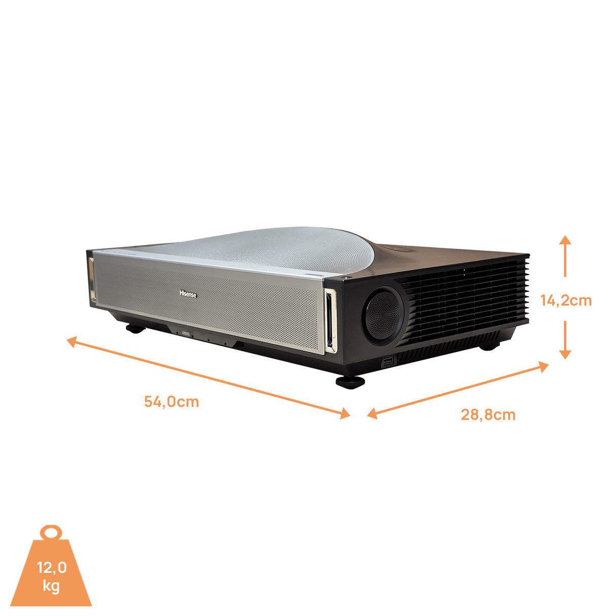 Hisense PX4-Pro TriChroma Laser TV - Abmessungen