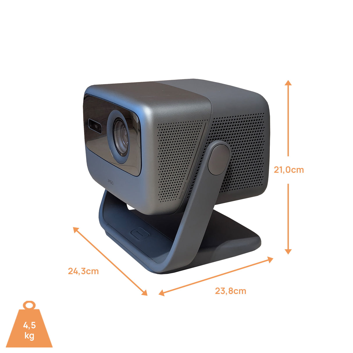 JMGO N1S Ultimate 4K Triple Laser Beamer - Maßzeichnung mit Abmessungen