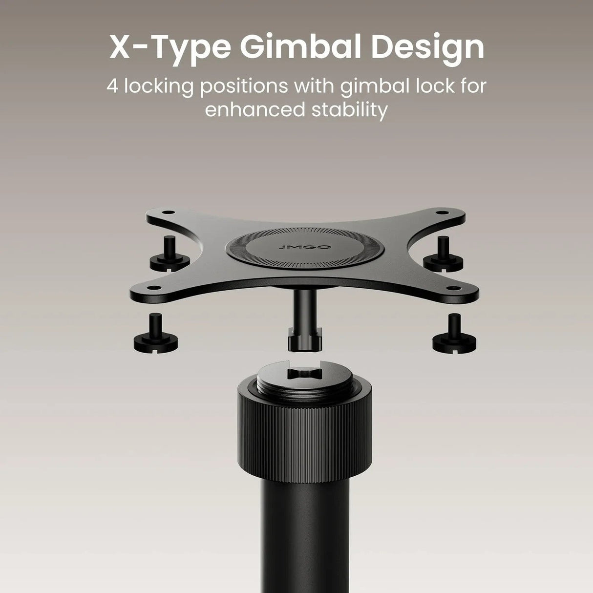 JMGO Bodenständer - X-Type Gimbal Halterung im Detail