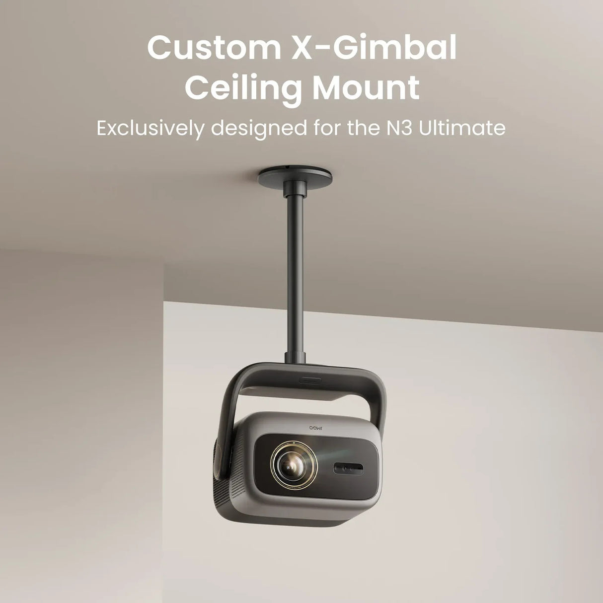 JMGO Deckenhalterung - X-Gimbal Verriegelung im Detail