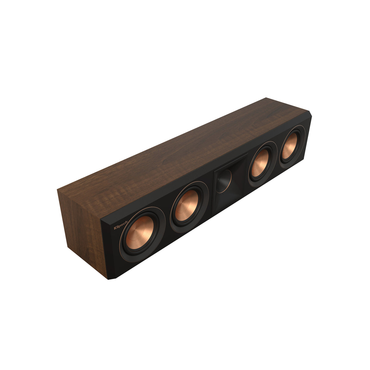 Klipsch Reference Premiere RP-404C II Walnuss Center Lautsprecher - Schrägansicht