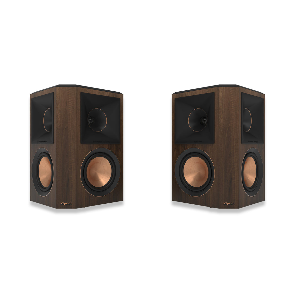 Klipsch Reference Premiere RP-502S II Walnuss - Frontansicht Paar