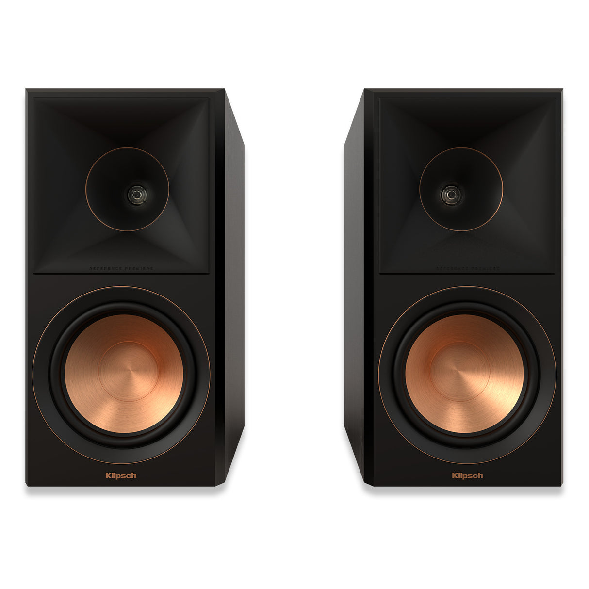 Klipsch RP-600M II Regallautsprecher Schwarz - Frontansicht Paar