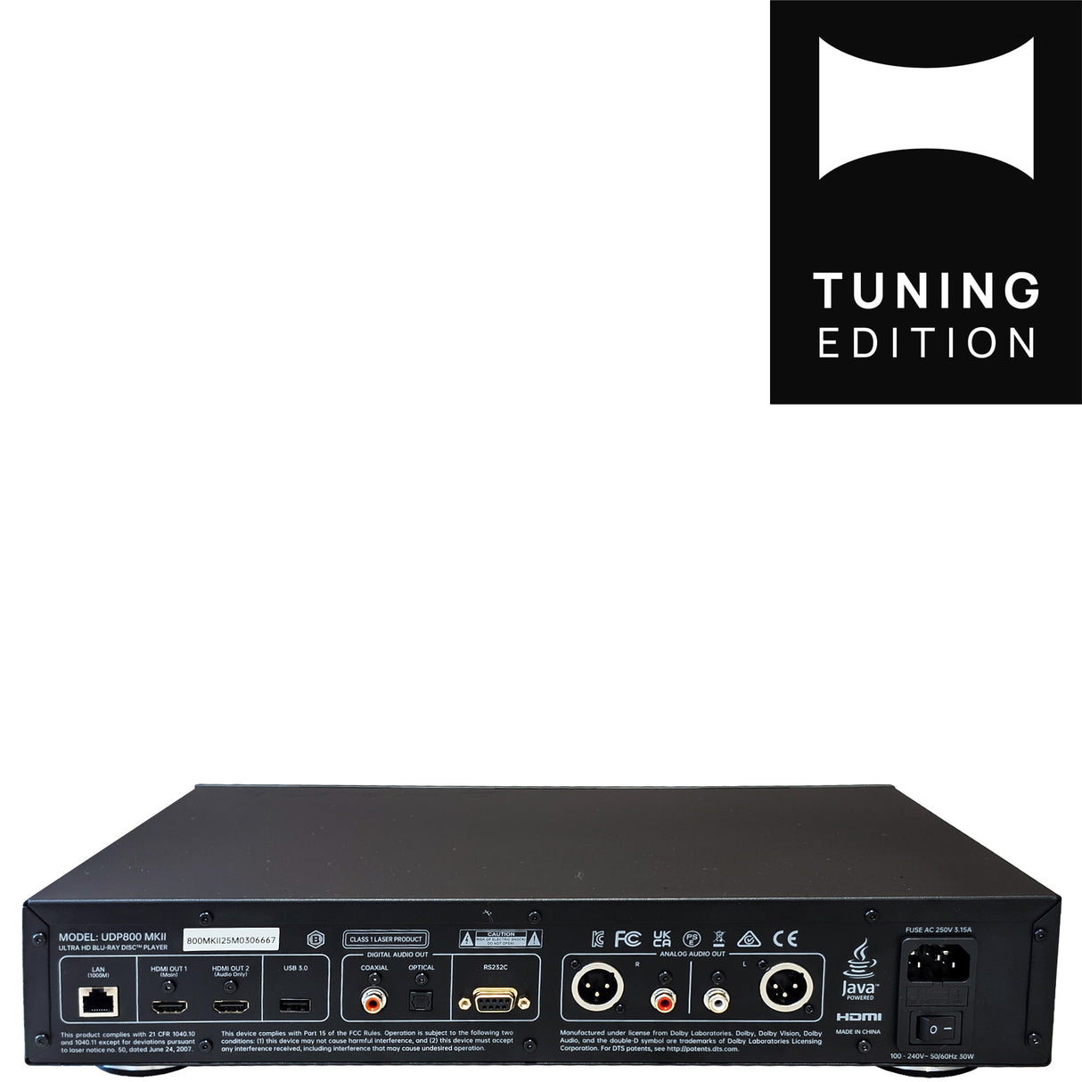 Magnetar UDP800 MRZ MKII 4K Blu-Ray Player - Rückseite mit Anschlüssen