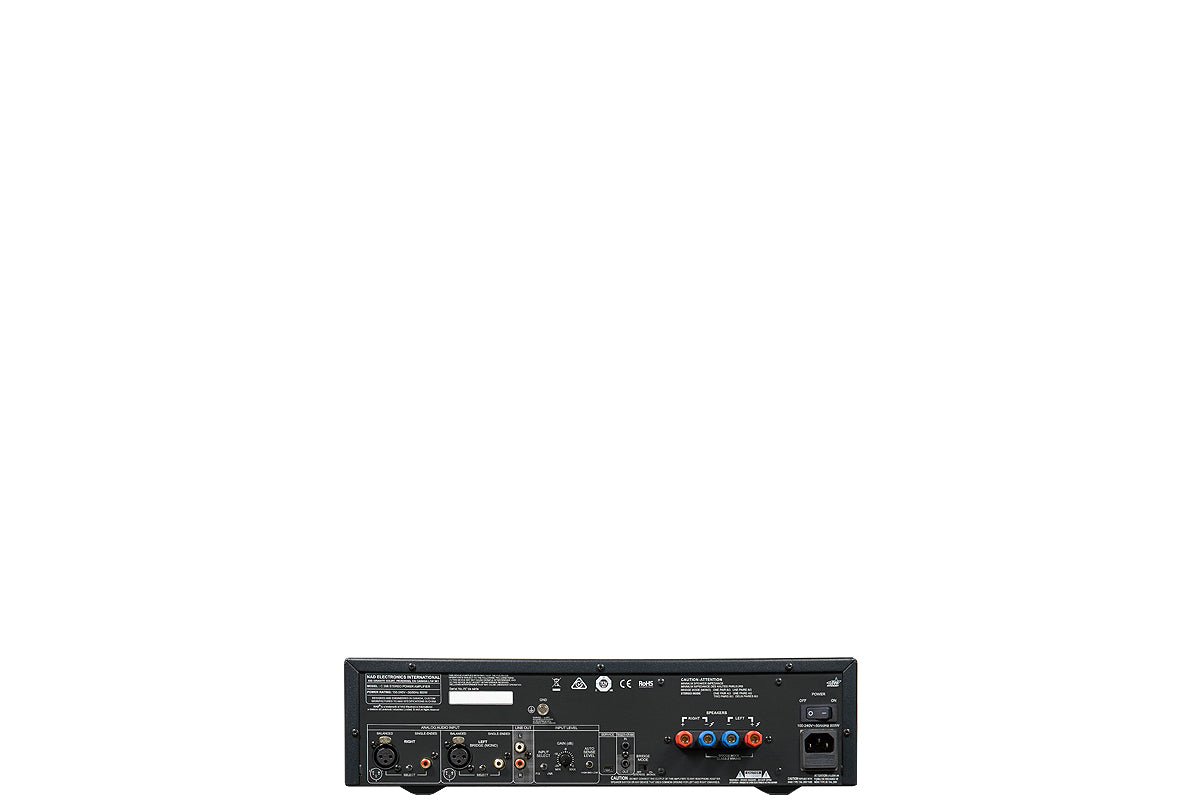 NAD C298 2-Kanal AV-Endstufe - Rückseite mit Anschlüssen