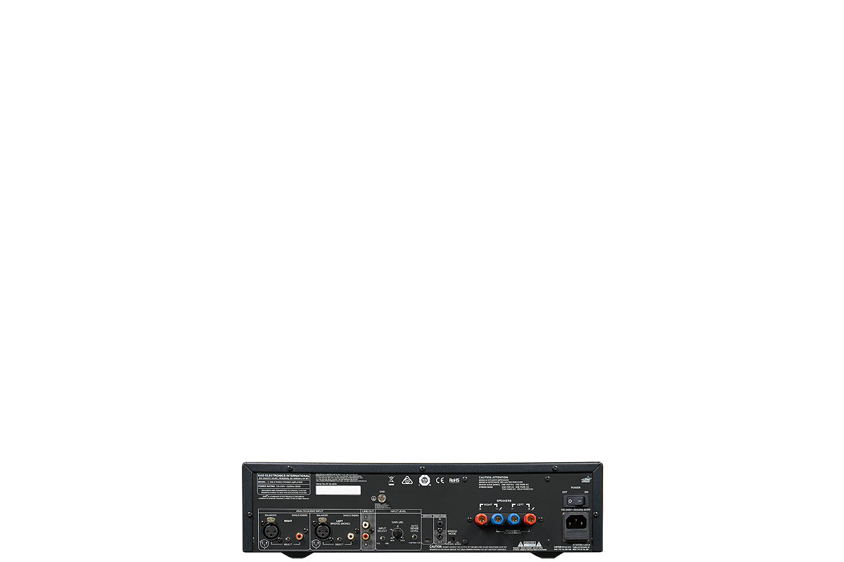 NAD C298 2-Kanal AV-Endstufe - Rückseite mit Anschlüssen