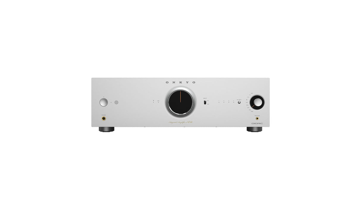 Onkyo A-50 Silber Netzwerk-Verstärker - Schrägansicht