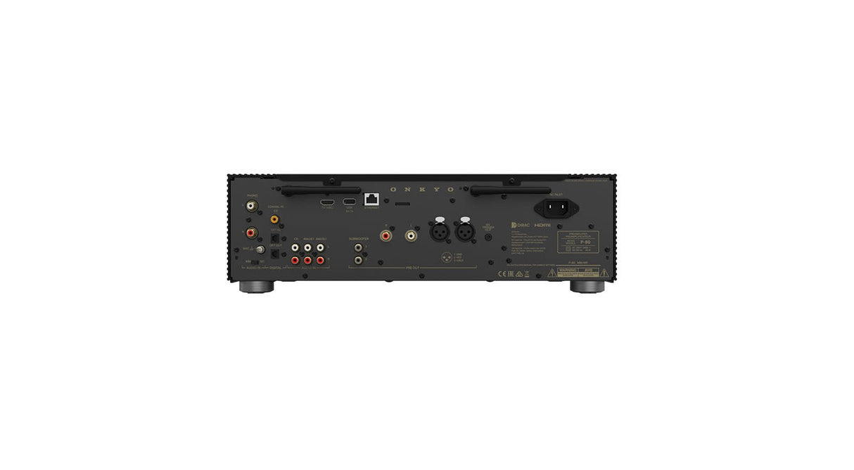 Onkyo P-80 Schwarz Vorverstärker - Ansicht von oben