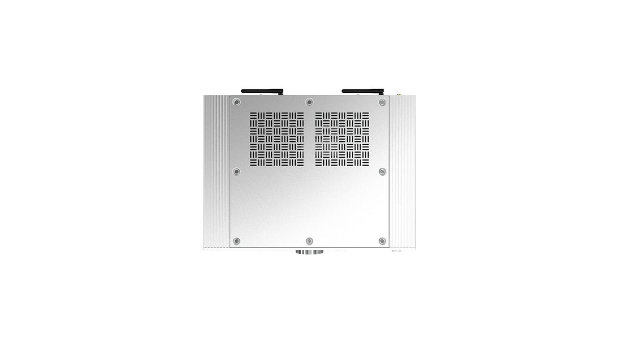Onkyo P-80 Silber Vorverstärker - Frontansicht Nahaufnahme