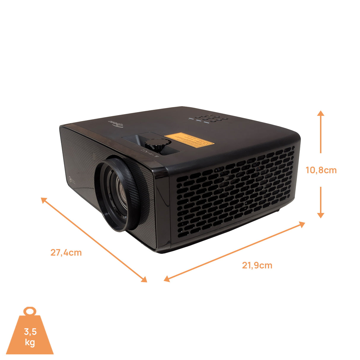 Optoma UHZ58LV Beamer - Abmessungen