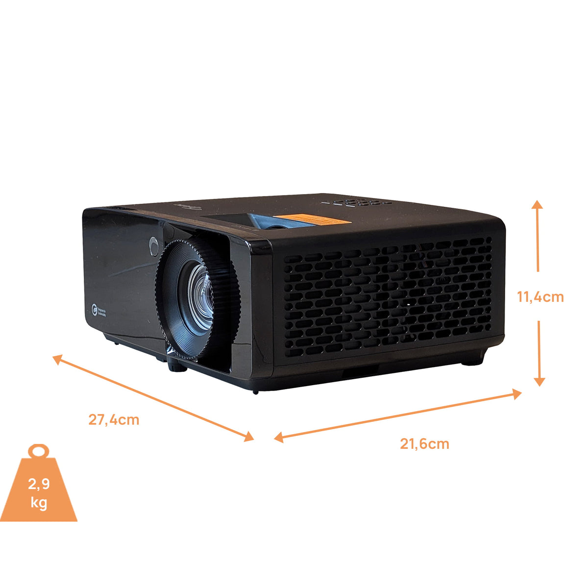 Optoma UHZ67 Beamer - Abmessungen