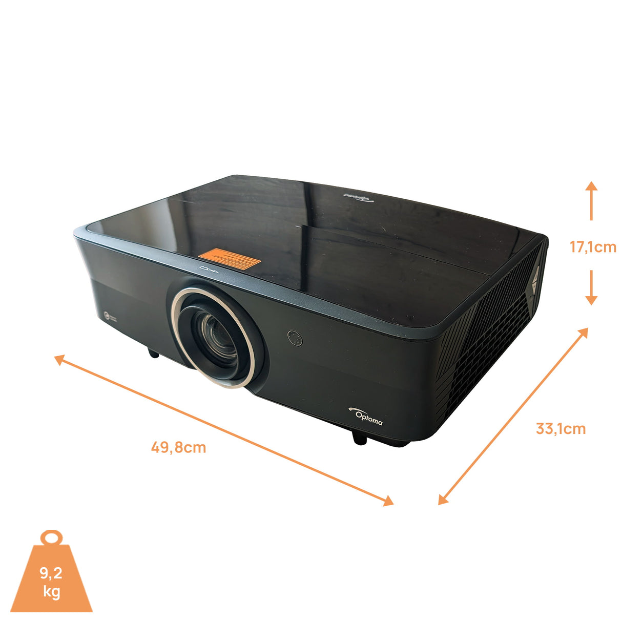 Optoma UHZ68LV Beamer - Abmessungen
