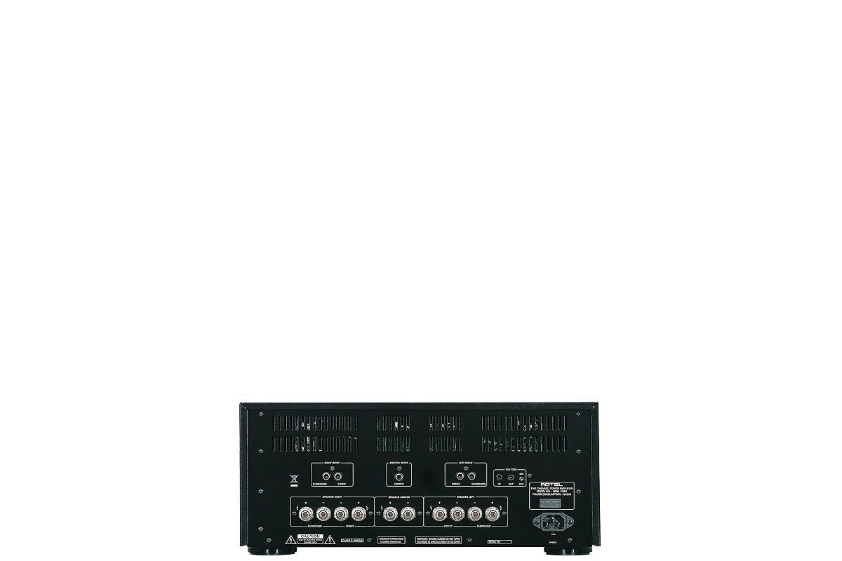 Rotel RMB-1555 Silber AV-Endstufe - Rückseite mit Anschlüssen