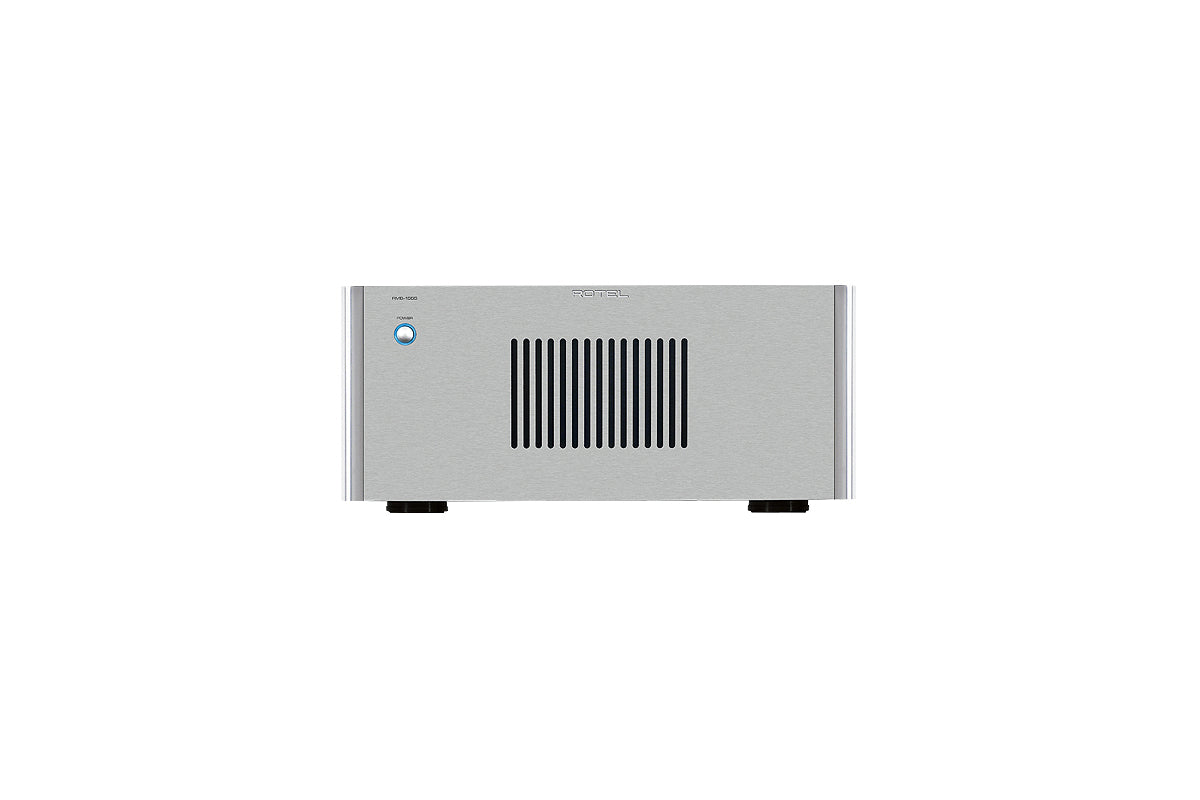 Rotel RMB-1555 Silber AV-Endstufe - Frontansicht Nahaufnahme