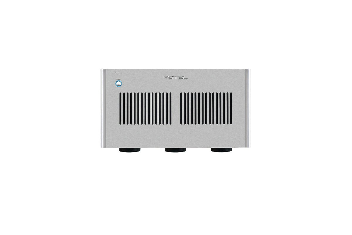 Rotel RMB-1585 Silber AV-Endstufe - Frontansicht Nahaufnahme