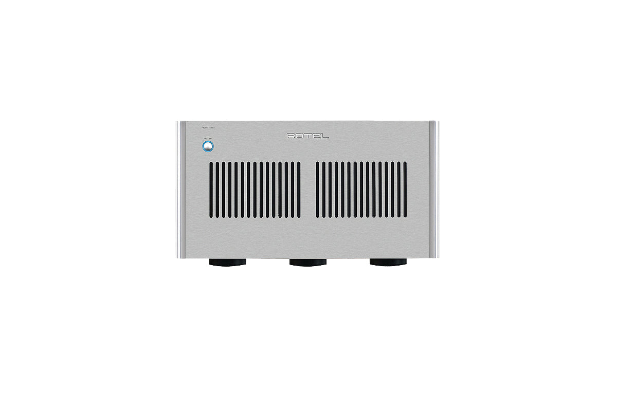 Rotel RMB-1585 Silber AV-Endstufe - Frontansicht Nahaufnahme