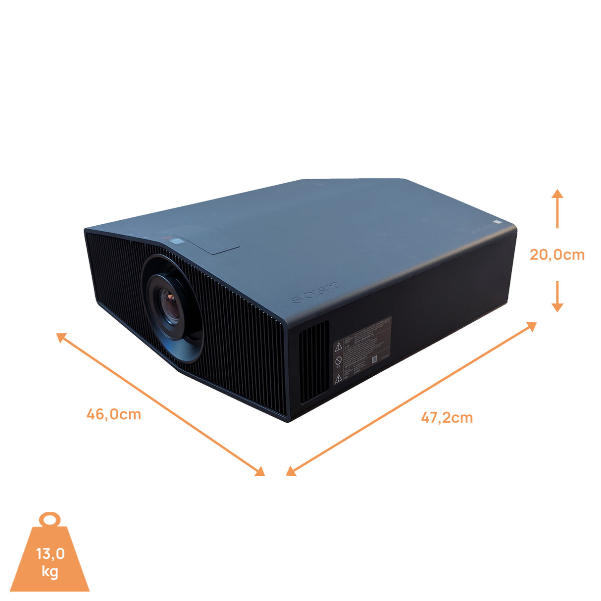 Sony VPL-XW5000ES Schwarz Beamer - Abmessungen