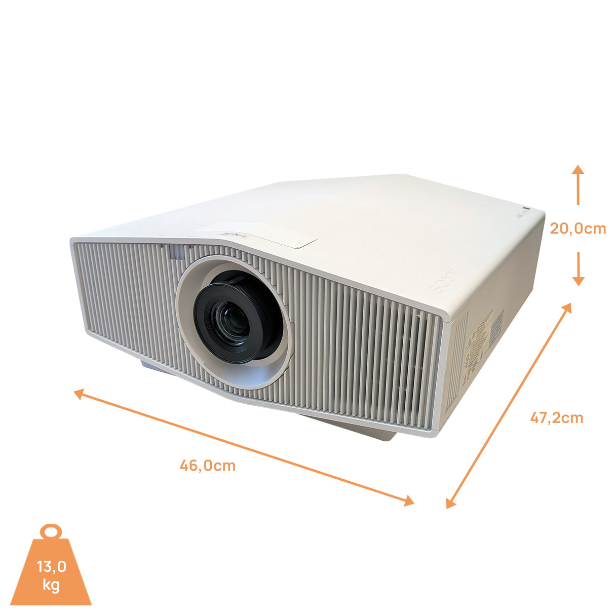 Sony VPL-XW5000ES Weiss Beamer - Abmessungen
