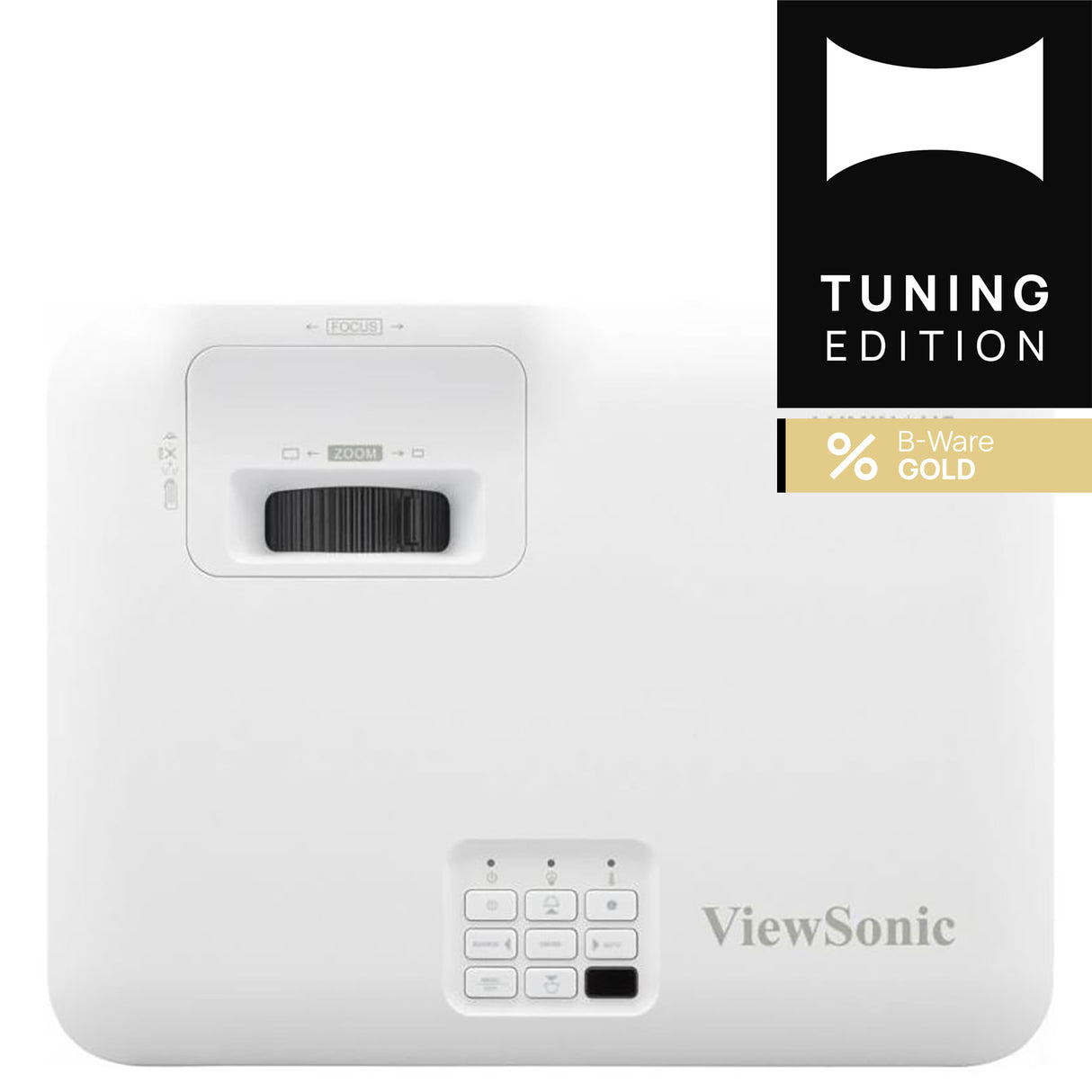 ViewSonic V52HD Beamer B-Ware Gold - Draufsicht mit Bedienfeld