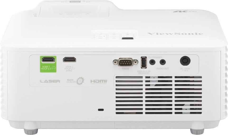 ViewSonic V554K B-Ware Platin - Rückseite mit Anschlüssen