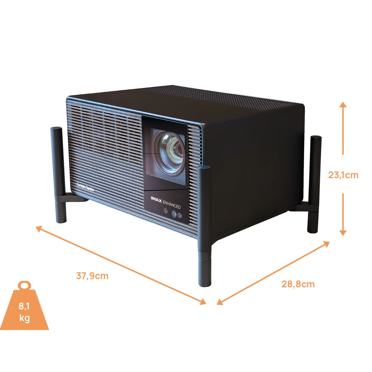 XGIMI Titan Noir Ultra Max Bamer - Abmessungen
