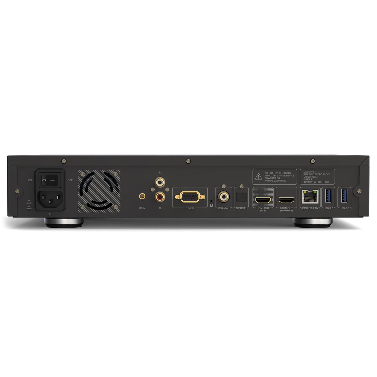Zidoo Z3000 Pro Mediaplayer - Rückseite mit Anschlüssen
