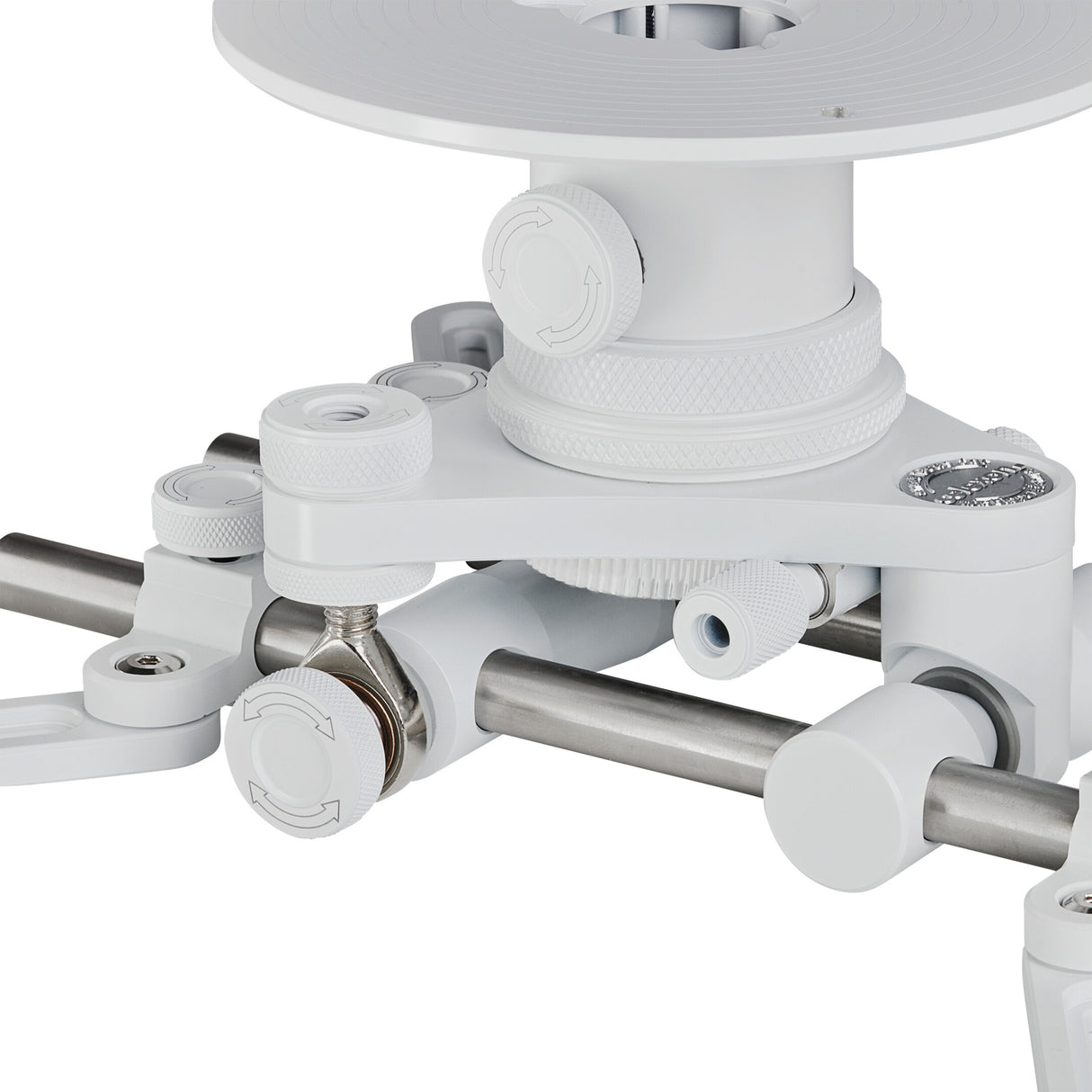 celexon MultiCel OMG-1000W Weiss Beamer Deckenhalterung - Detail Gelenk und Klemmen