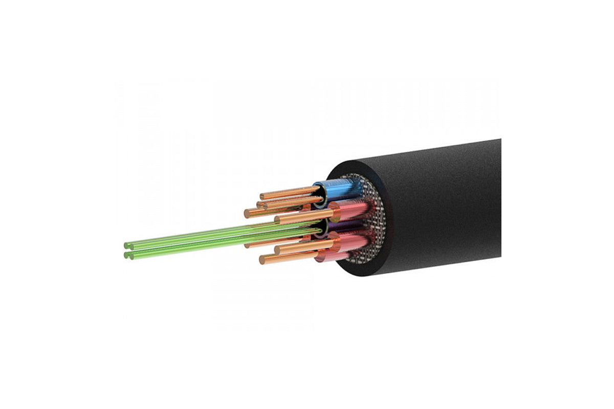celexon UHD Fibre HDMI 20m HDMI 2.1 Kabel in Schwarz - Detail extrem niedriger Biegeradius