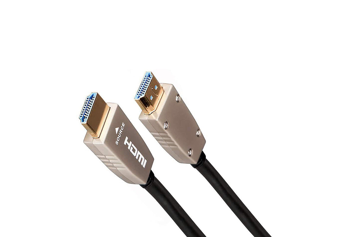 celexon UHD Fibre HDMI 30m Kabel 2.1 - Steckerdetail Schrägansicht