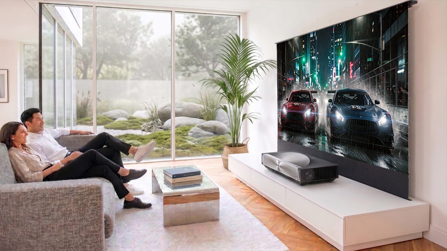 Kontrast Leinwände für Laser TV