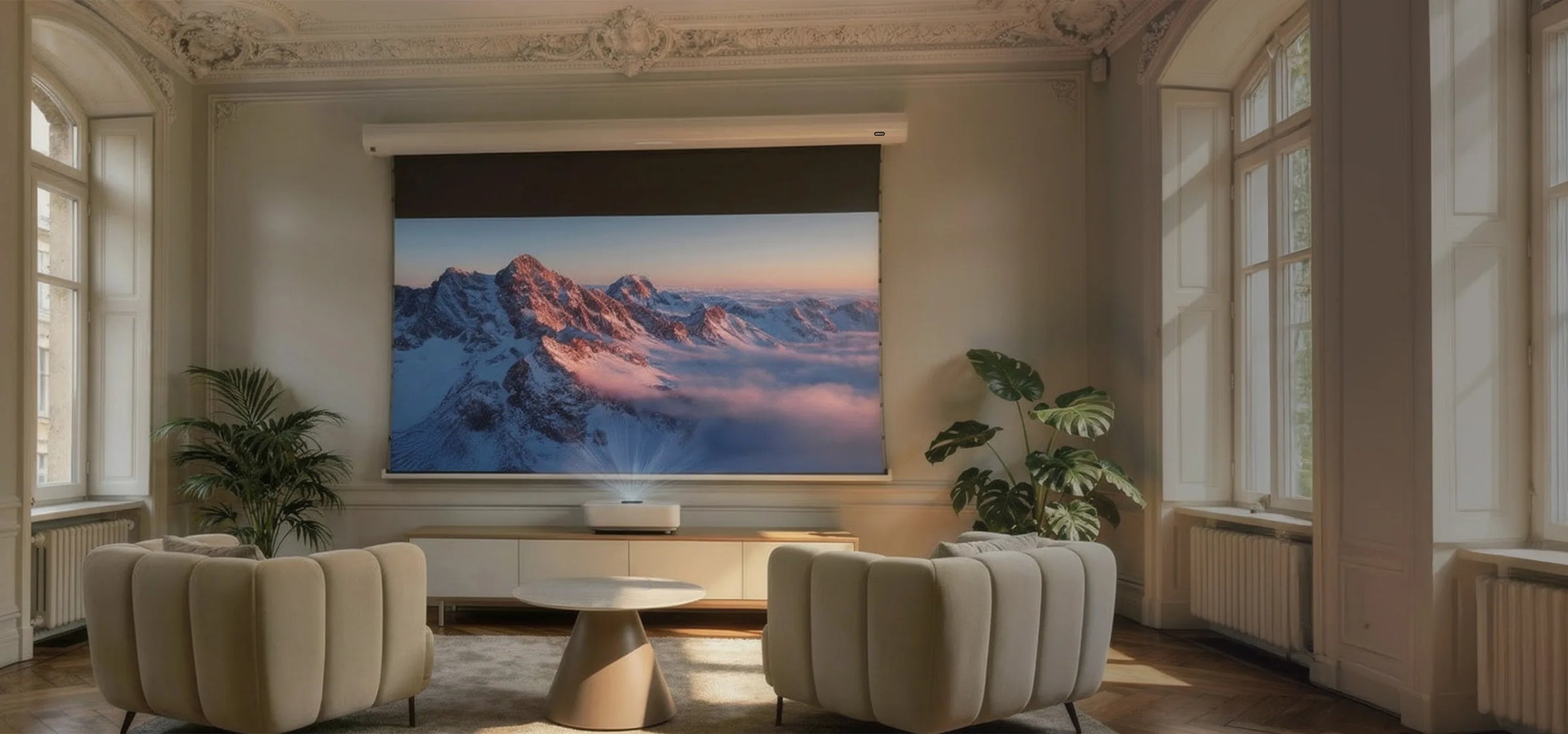 Kontrast Leinwände für Laser TV