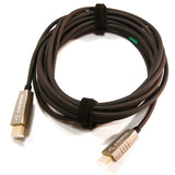 celexon UHD Fibre HDMI 30m Kabel 2.0b Weiss - Steckerdetail Schrägansicht
