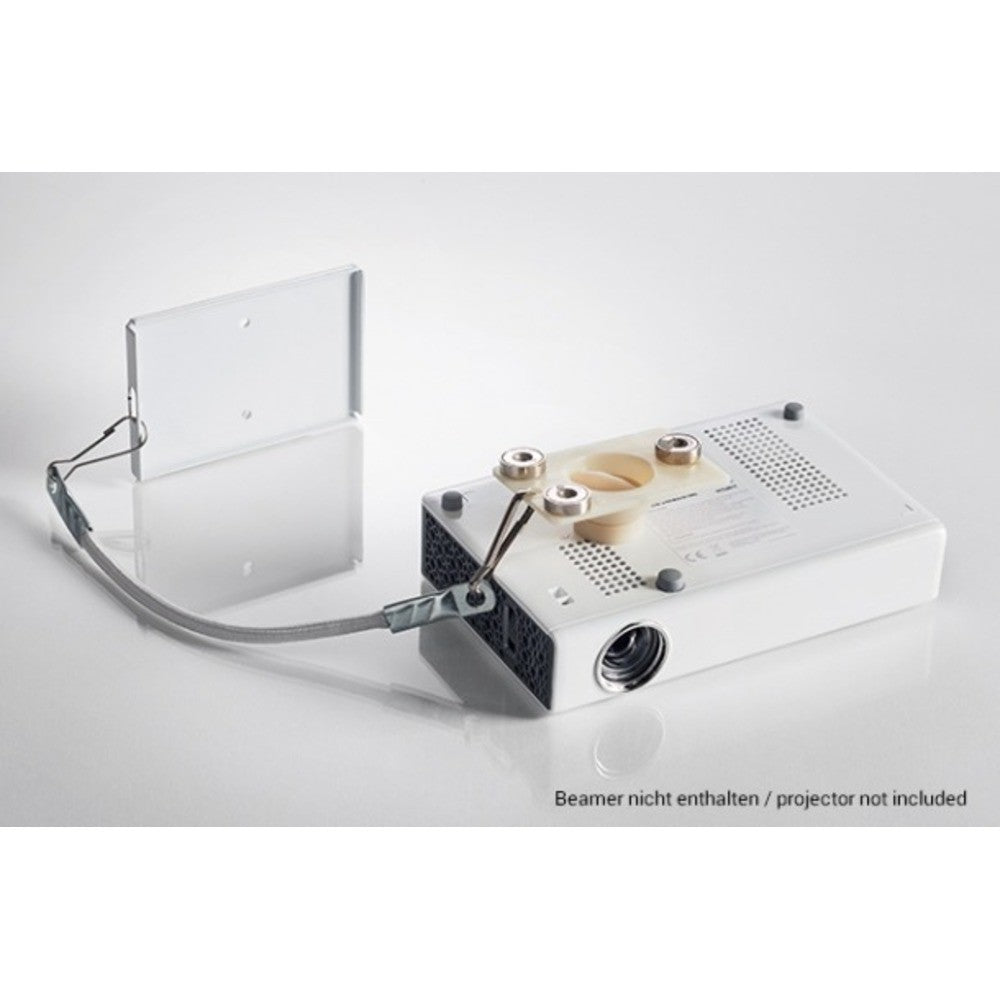 Celexon Multicel Pico LED Beamer Deckenhalterung - Montiert an Beamer Ansicht 1