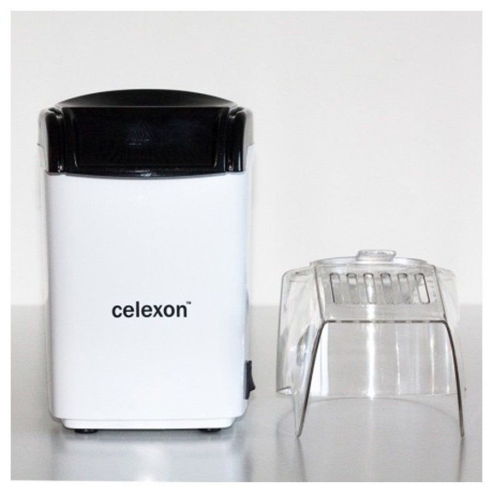 celexon CinePop CP150 Popcorn-Maschine - Frontansicht mit abgenommener Haube