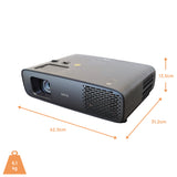 BenQ W4100i 4K Laser TV Beamer - Maßzeichnung mit Abmessungen